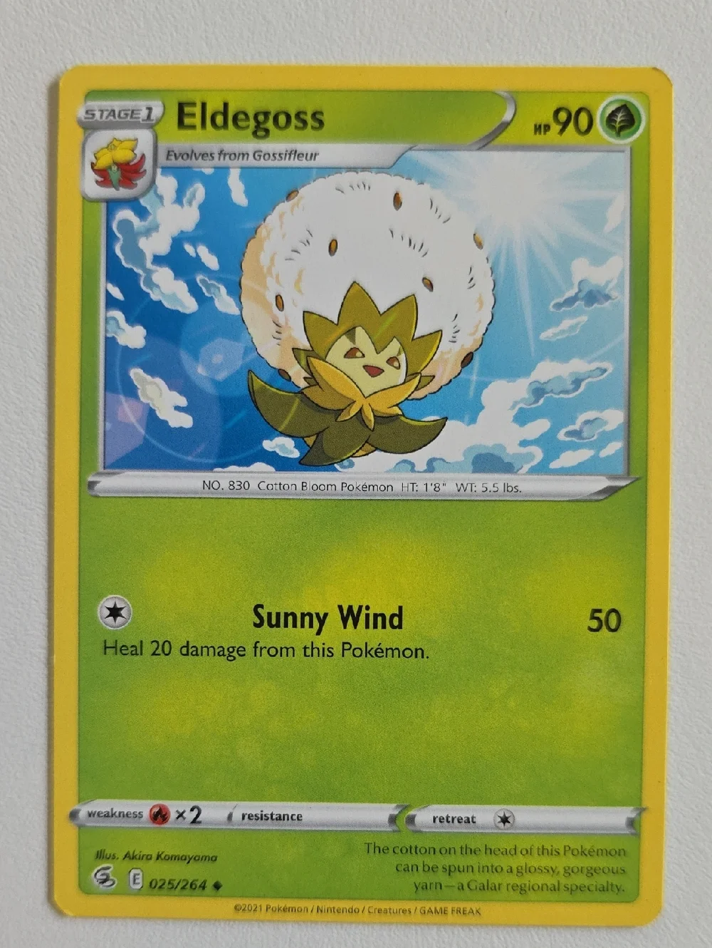 Pokemom Gossifleur And Eldegoss Cards